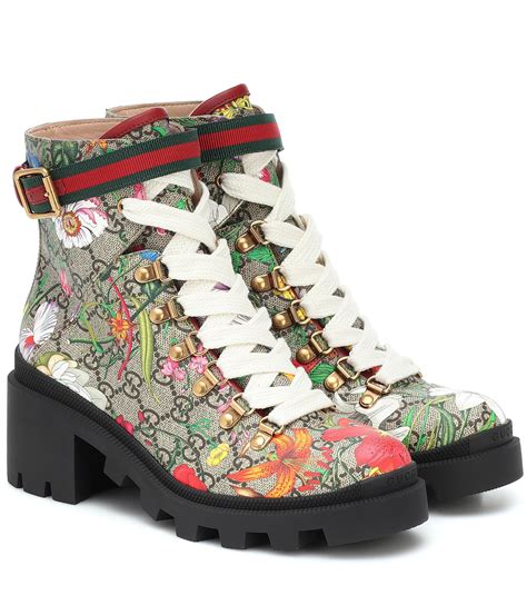 flora gucci boots